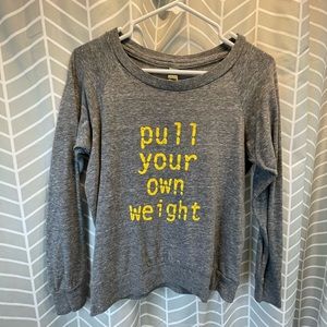 Crew neck sweatshirt